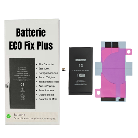 Battery iPhone 13 (ECO Fix Plus) Direct Installation - No Pop-up / Health 100%