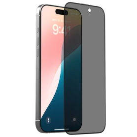 Devia Van Full Screen Privacy Tempered Glass for iPhone 16 Pro Max with Assist Tool - Transparent Screen Protector