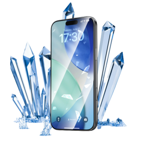 Devia Van Full Screen Crystal Sapphire Tempered Glass for iPhone 16 Pro Max - Transparent | Premium Protection with Assist Tool