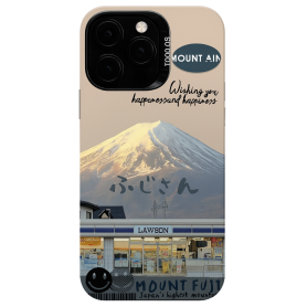 Coque de Protection Le Mont Fuji pour iPhone - Design Élégant et Résistant - Couleur Noire
