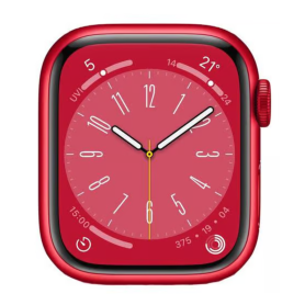 Apple Watch Series 8 GPS 45mm Red Aluminum Smartwatch Grade A with Box & Charger