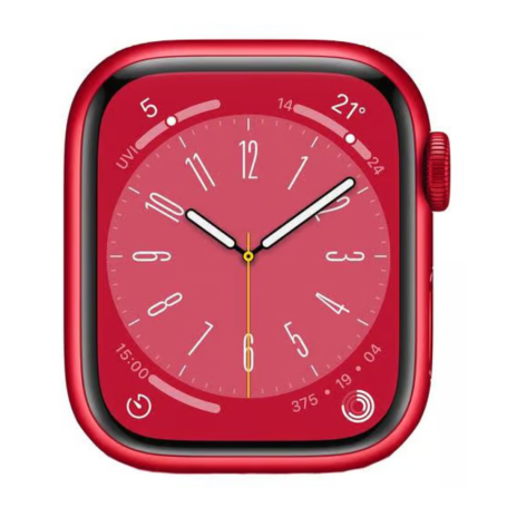 Apple Watch Series 8 GPS 45mm Red Aluminum Smartwatch Grade A with Box & Charger