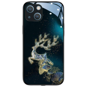 Protective Light-up Golden Deer Case with Connection Cable for iPhone – Stylish & Durable Power Supply Solution