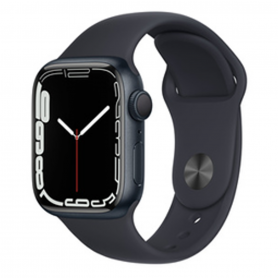 Apple Watch Series 7 GPS 41mm Midnight Aluminum Smartwatch with Strap Grade A Includes Box & Charger