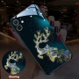 Protective Light-up Golden Deer Case with Connection Cable for iPhone – Stylish & Durable Power Supply Solution