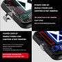 Luminous Protective Case with Mount Fuji Origami Design & Charging Cable for iPhone