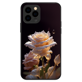 Pink Lighted iPhone Protection Case with Connection Cable for Power Supply - Stylish and Functional