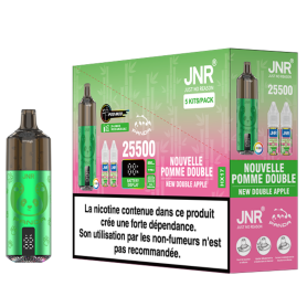 Vapoteuse E-Liquide Rechargeable JNR Panda 25500 Puffs New Double Apple Flavor