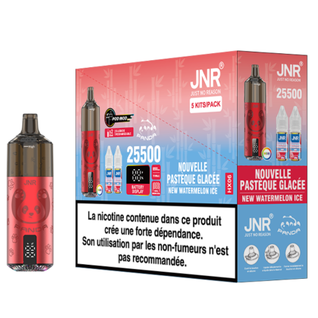 Buy Vapoteuse E-Liquide Rechargeable JNR Panda - 25500 Puffs - New Watermelon Ice