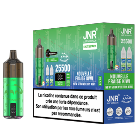 Vapoteuse E-Liquide Rechargeable | JNR Panda 25500 Puffs | New Strawberry Kiwi Flavor