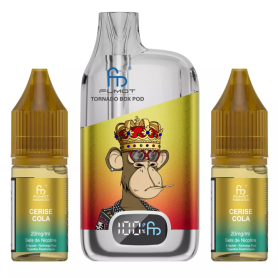 Vapoteuse E-Liquide Rechargeable Tornado BOX POD 28000 Puffs Cherry Cola - Long-Lasting Flavor Experience