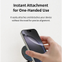 Adjustable Multi-Angle Magnetic Phone Stand DEVIA Stand Ultra2 Black - Versatile & Stylish Smartphone Holder