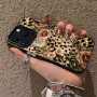 Protective Flower Leopard iPhone Case - Black | Stylish & Durable Cover