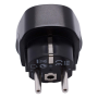 UK to EU Plug Adapter 3250W 13A 250V Black – Safe Travel Power Solution