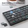 Nillkin Cube Pocket Keyboard QWERTY Black Compatible with Windows iOS Android - Portable Bluetooth Keyboard for All Devices