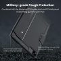 Protective Keyboard Case for iPad - Nillkin Bumper Combo Backlit German Version - Black | Enhanced Typing and Protection