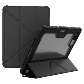 Protective Case for Apple iPad - Nillkin Bumper Pro - Multi-Angle Foldable Style - Black - Durable & Versatile Tablet Cover