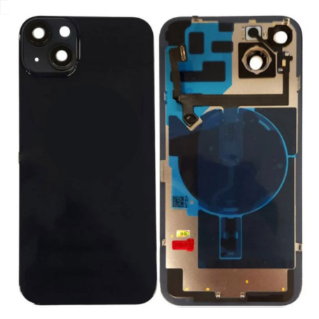 iPhone 14 Back Glass Black with MagSafe Large Hole No Logo – Premium Replacement Part