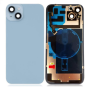 iPhone 14 Back Glass Blue with MagSafe Large Hole Replacement - No Logo
