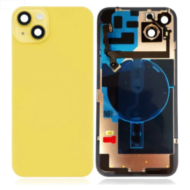 iPhone 14 Yellow Back Glass with MagSafe Large Hole Replacement - No Logo