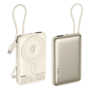 Power Bank, Charger - Magnetic Power Bank with 22.5W Fast C-C Charging Cables 10000mAh MC-01 REMAX - Silver, wholesale price
