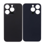 Vitre arrière, Dos - Vitre arrière iPhone 14 Pro Noir (Grand trou) Sans Logo, prix de gros.