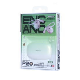 Earphones, Headphones - Remax OWS OpenBuds P20 Wireless Earbuds - White, wholesale price
