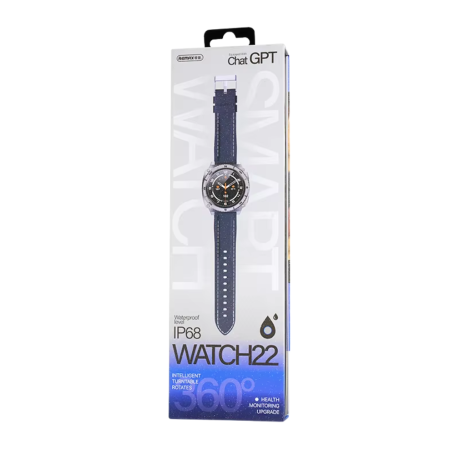 Smartwatch, Wearable - Connected Watch 400mAh REMAX WATCH22 Equipped with ChatGPT - 47.7*11.5 MM - IP68 - NFC - Silver, wholesal