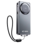 Charger, Battery Pack - Power Bank 10000mAh PD 45W with Telescopic Type-C Cable REMAX FCP-10 - Grey, wholesale price