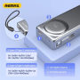 External Battery, Portable Charger - Power Bank 10000mAh PD 45W with Telescopic Type-C Cable REMAX FCP-10 - Silver, wholesale pr