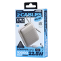 Portable Charger, Battery Pack - REMAX FC-05 10000mAh Fast Charging Power Bank 22.5W with Cables - Silver, wholesale price