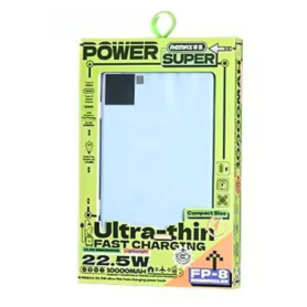 Portable Charger - Ultra-Thin Power Bank with Fast Charging 22.5W 10000mAh FP-8 REMAX - Blue, wholesale price