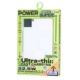 Portable Charger, Power Bank - REMAX FP-8 22.5W 10000mAh Ultra-Thin Fast Charging Power Bank - White, wholesale price