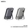 Chargeur Portable, Batterie Externe - Power Bank 3-en-1 15W Wireless avec Support Pliable 10000mAh RPP-695 REMAX - Gris, prix de