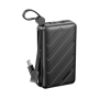 Portable Charger, External Battery - Power Bank 10000mAh PD 20W with Double USB-C/Lightning Charging Cable REMAX FC-08 - Black, 