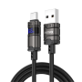Connector, Charging Cable - USB-C Cable - Lightning 66W Zinc Alloy Horizontal REMAX C01-AC66W - 1.2M - Black, wholesale price