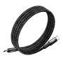 Cordon, Chargeur - Câble C-C Lightning Tressé 65W avec rangement magnétique REMAX CB07(C-C) - 1.2M - Noir, prix de gros.