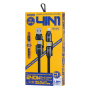 Charging Cable, USB Cable - 4-in-1 Type-C / Type-C + Lightning Zinc Alloy Braided Fast Charging Cable 240W REMAX Vanguard C1(A+C
