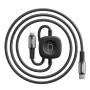 Charging Cable, Power Cord - C-L - Lightning Cable for iWatch 30W Velocity Wireless Charging in Braided Aluminum Alloy REMAX C30