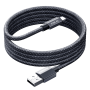 Charging Cable - A-L Lightning Cable 3A Light in Braided Aluminum Alloy with Fast Charging REMAX CB01(A-L) - 1.2M - Gray, wholes