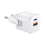 Charger, Adapter - REMAX Kings Series RP-U8 20W USB+Type-C Charger - EU - White, wholesale price