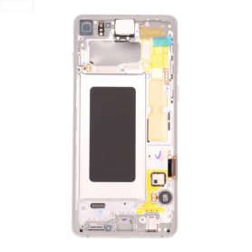 Cadre, Coque, Structure - Châssis Samsung Galaxy S10 (G973F) Blanc, prix de gros.