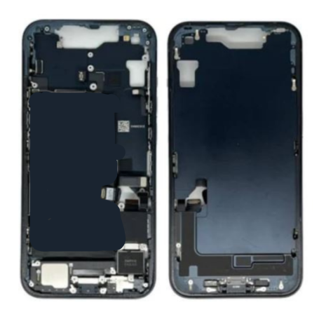 Châssis iPhone 15 sans Vitre Arrière avec Batterie Noir eSIM US Grade B - Produit d'Origine Reconditionné
