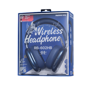 Écouteurs, Headset - Casque Sans Fil REMAX RB-602HB - Bleu, prix de gros.