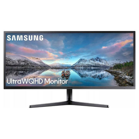 Display, Monitor - PC Screen Samsung S34J550WQR LS34J550WQRXEN 34 Ultra WQHD - 3440 x 1440 / 75 Hz - Black - Used with Charger C