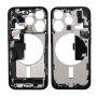 Châssis, Carcasse - Chassis iPhone 15 Pro sans Vitre Arrière sans Batterie Titane Noir eSIM US (Origine Demonté) Grade AB, prix 