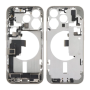 Natural Titanium iPhone 15 Pro Rear Chassis without rear glass (Original Dismantled) Grade A