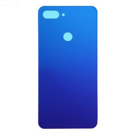 Vitre arrière Xiaomi Mi 8 Lite Blue - Avec logo + Adhesif