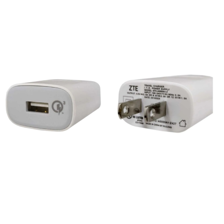 Chargeur, Transformateur, Bloc d'alimentation - Adaptateur Secteur USB 5V-3A / 9V-2A / 12V-1.5A - ZTE STC-A5915A-Z - Prise US, p
