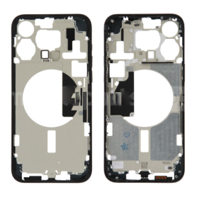 Back Cover, Rear Shell - Back Cover Housing iPhone 15 Pro Max without Back Glass Titanium Blue without Battery (Original Dismant